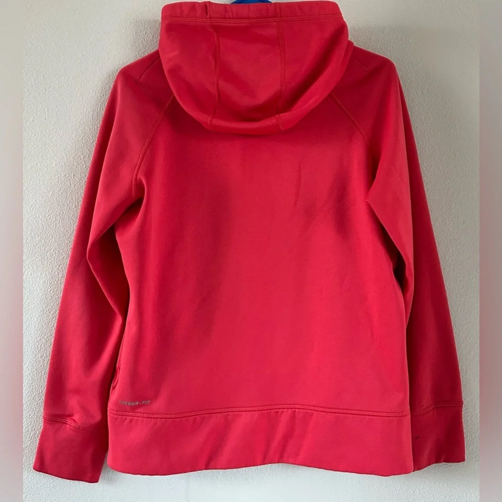 Nike Thermal-Fit Full Zip Hoodie Jacket Red Sz L Activewear Outdoor Streetwear